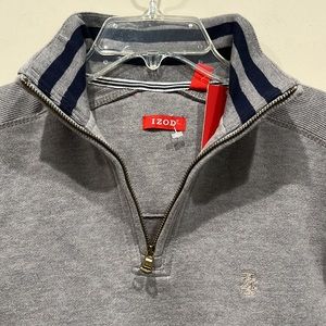 IZOD Varsity Fleece - Long Sleeve- 1/4 zip - mock turtleneck